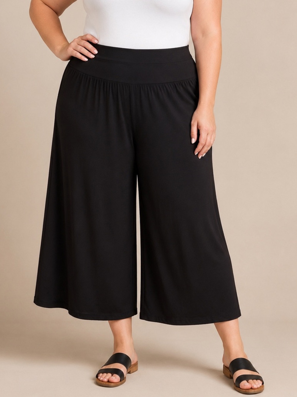 SWAK Sealed With A Kiss Designs Classic Jersey Palazzo Pants Plus Size 1X